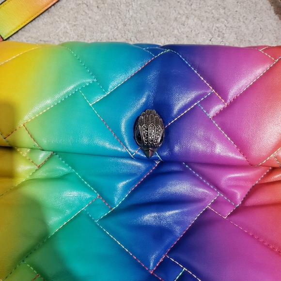 Kurt Geiger Large Pillow Leathet Kensington Shoulder Bag Ombre - Picture 8 of 12